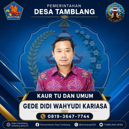 Kaur Umum dan Tata Usaha